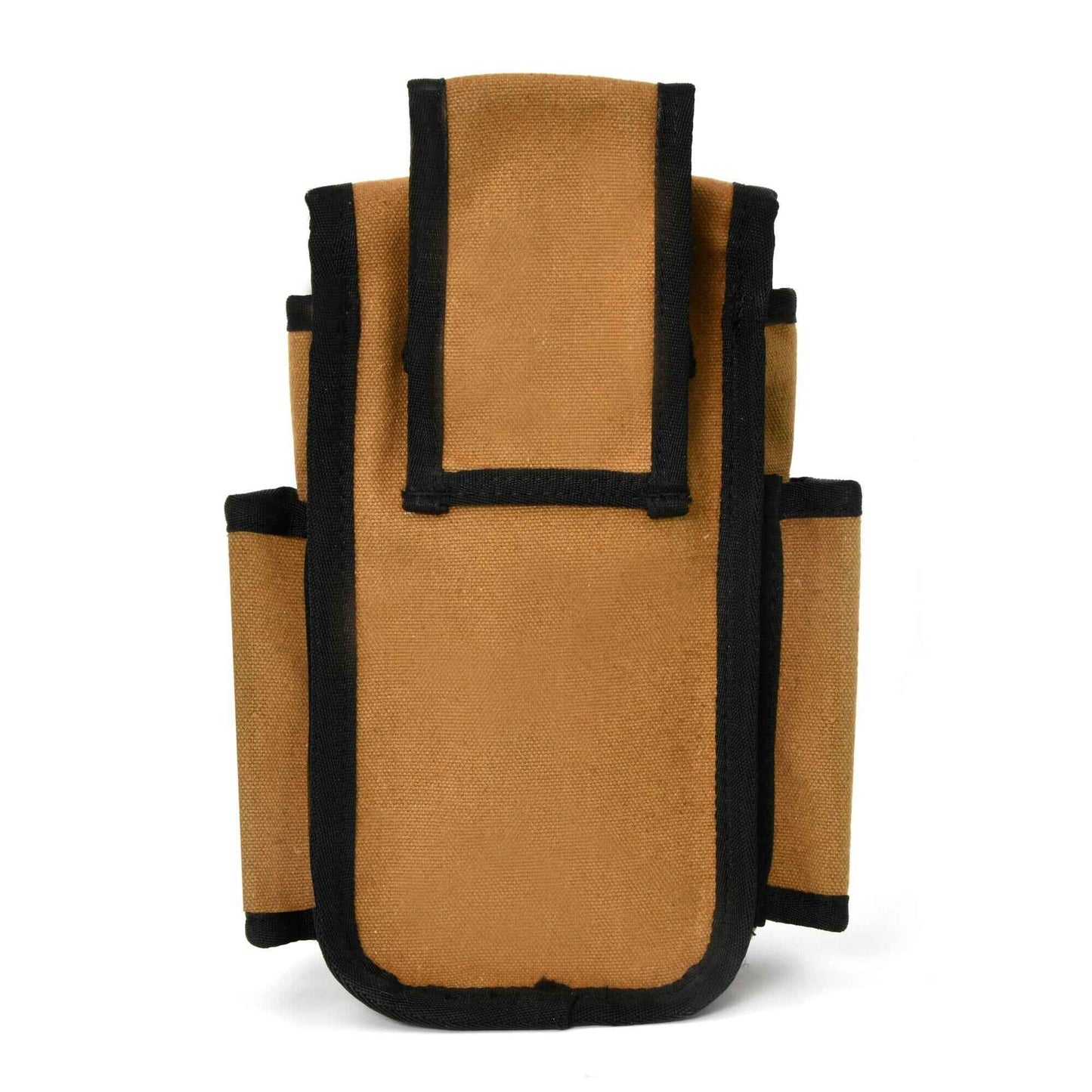 Style n Craft 97023 - 4 Pocket Tool Pouch in Heavy Duty Waterproof Canvas in Brown & Black Color Combination - Back View