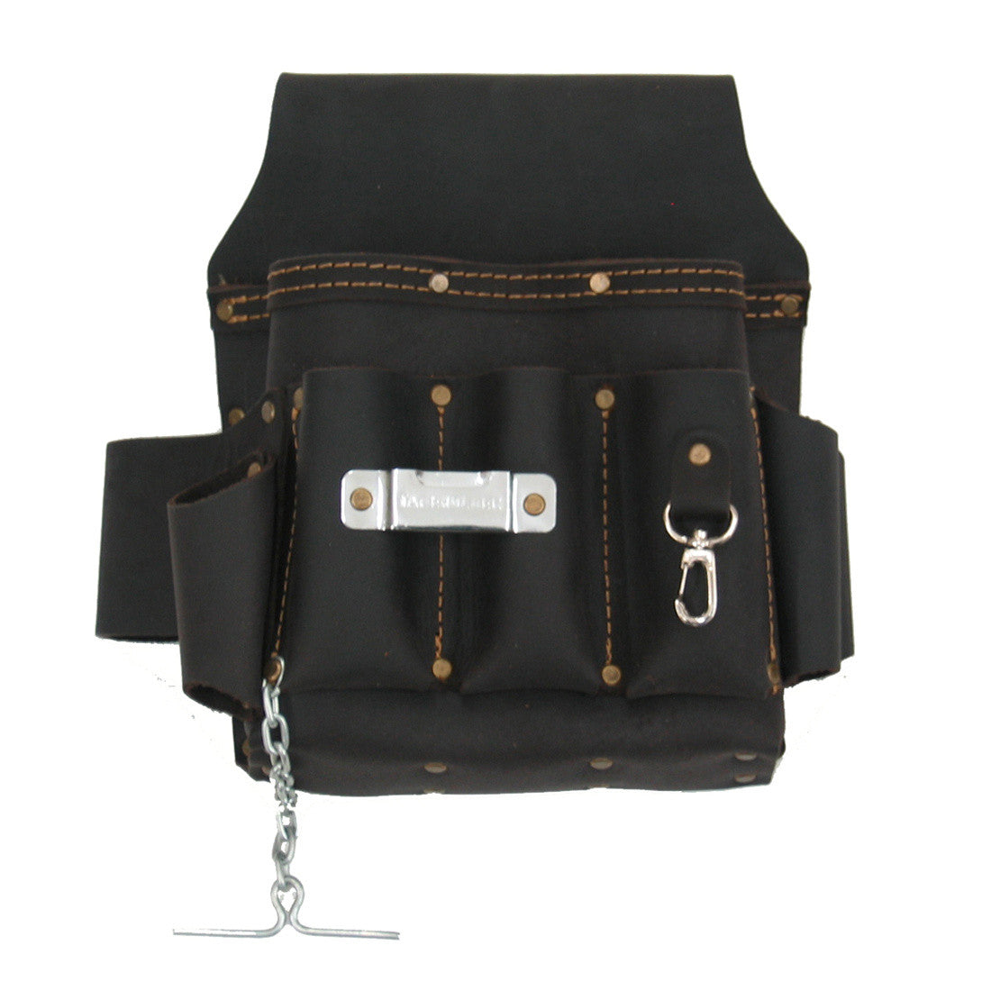 70603 - 10 Pkt Electrician's Tool Pouch in Top Grain Oiled Leather