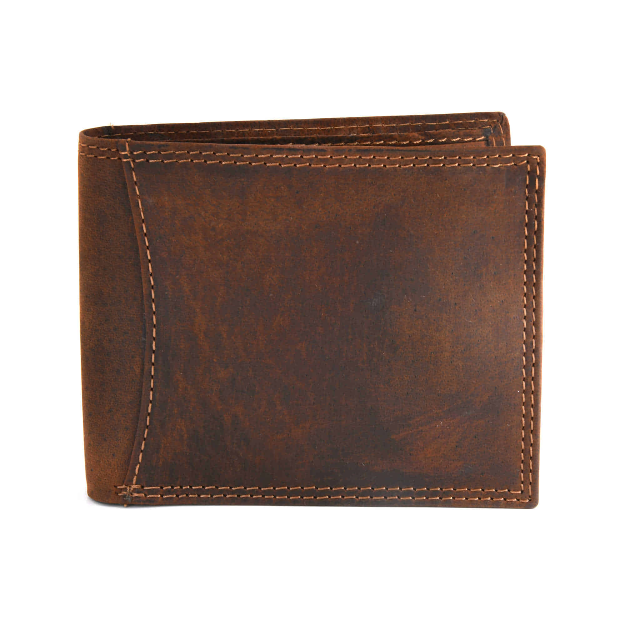 Brown Pass Case Leather Wallet with Flap | Style n Craft