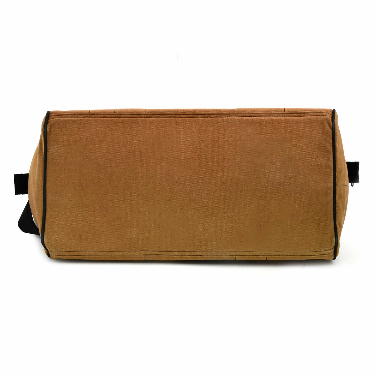 Style n Craft 97012 - 25 Pocket 20 Inch Wide Mouth Tool Bag in Brown Waterproof Canvas with Black Binding - External Bottom View