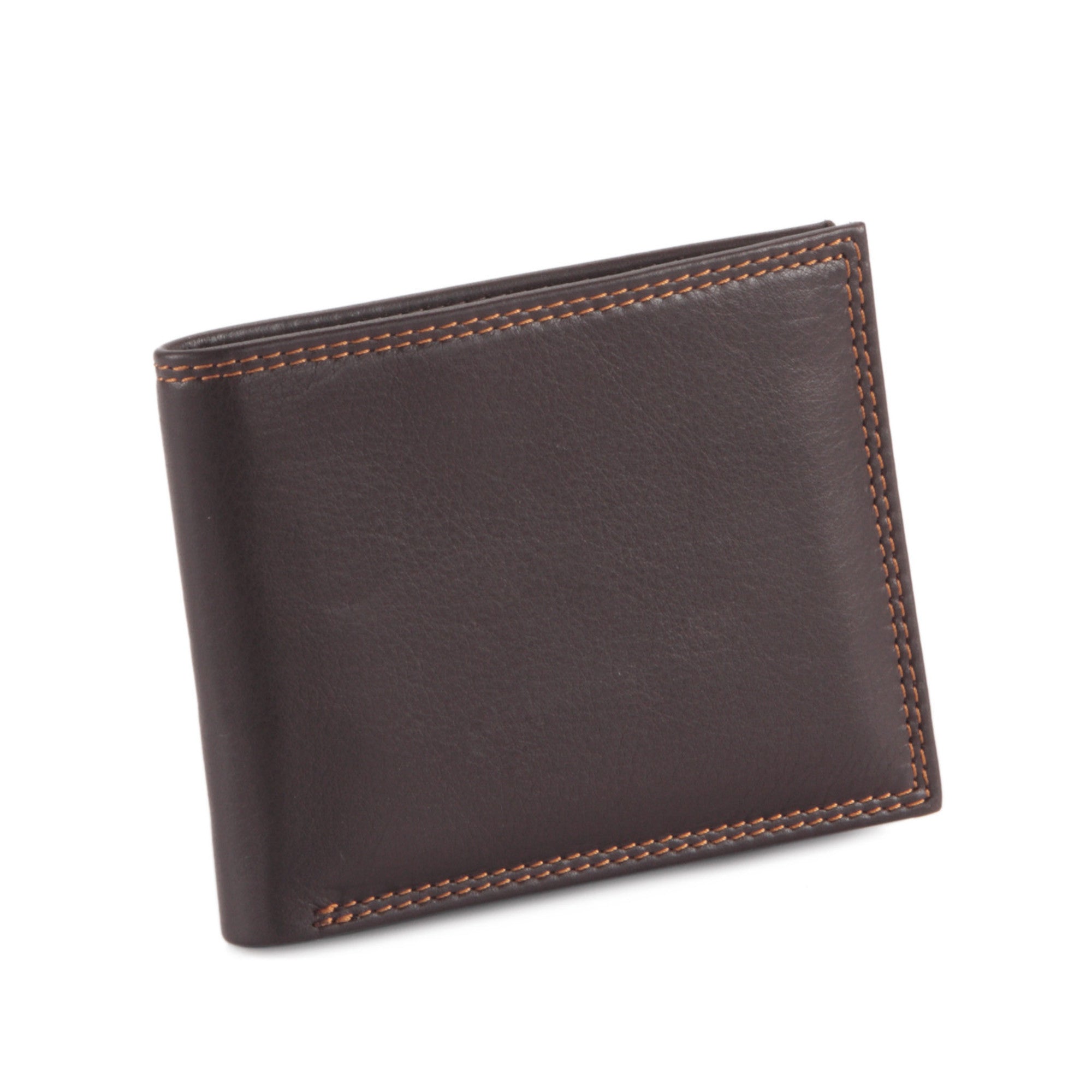 Brown Full Grain Leather Slim Bifold Wallet | Style n Craft