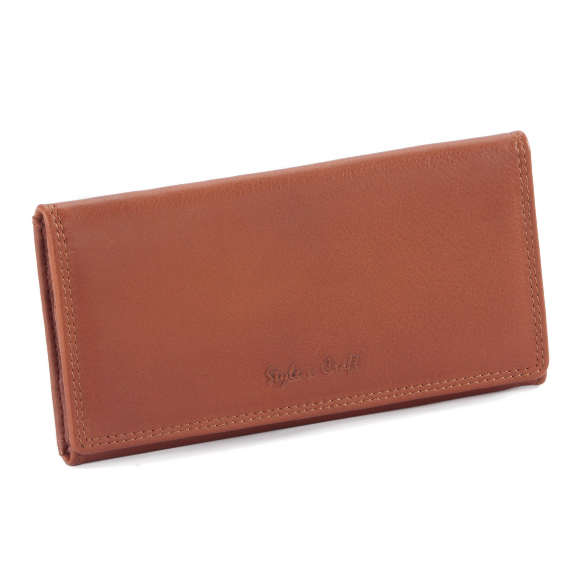  Style n Craft Ladies Clutch Wallet, Full-Grain Leather Wallet  for Women, RFID-Protected Wallet with Multiple Card Holders, Tan  (300953-CG) : Clothing, Shoes & Jewelry