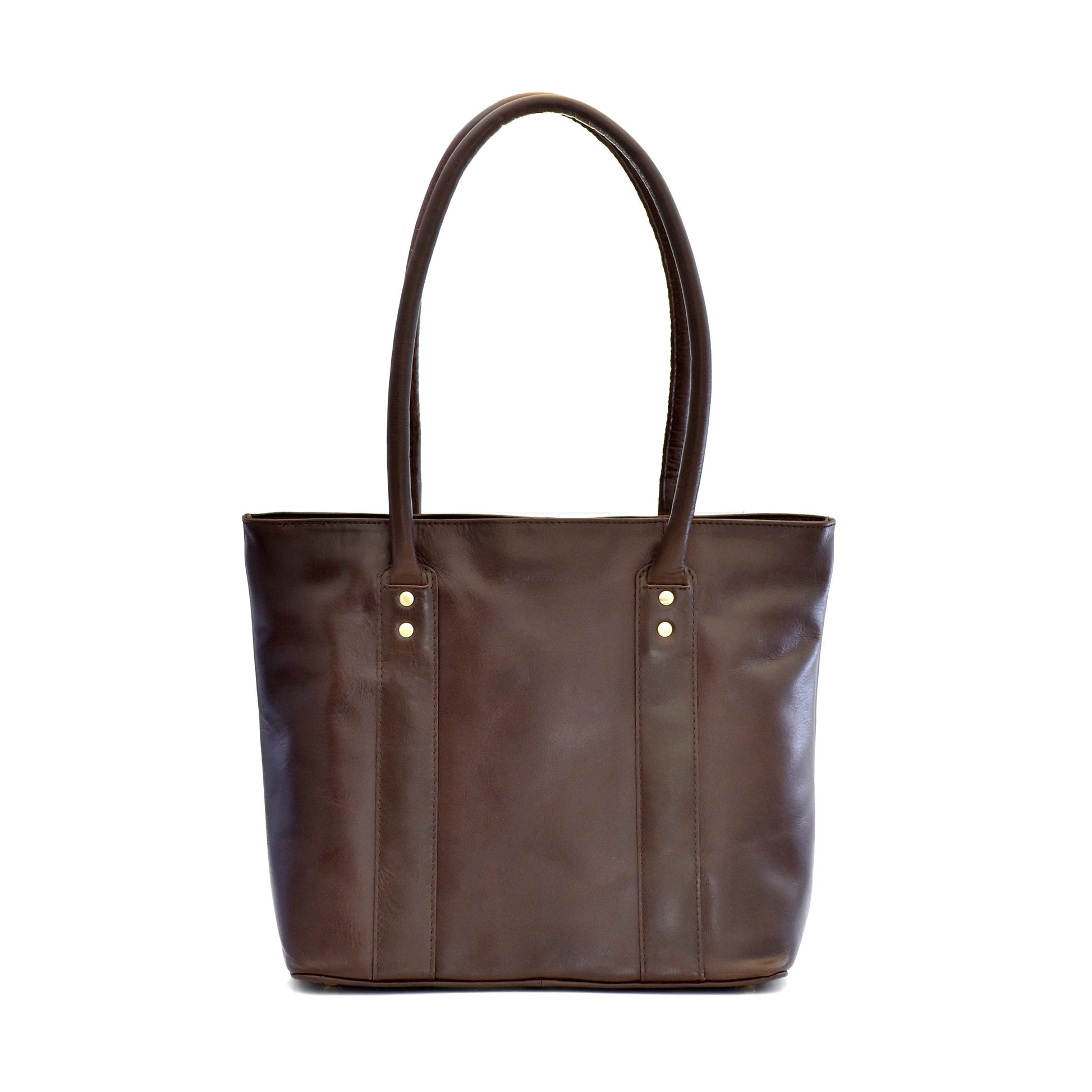 Style n Craft 392004 Ladies Tote Bag in Full Grain Dark Brown Leather - Back View