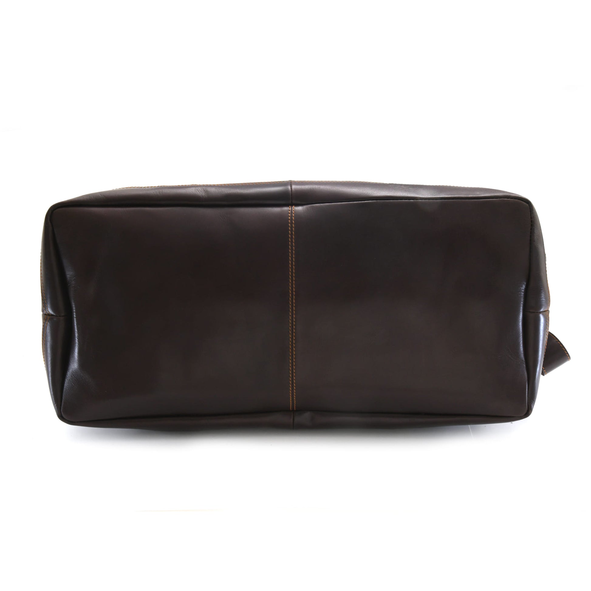 Style n Craft 392100 Large Duffle Bag in Full Grain Dark Brown Leather - Bottom View
