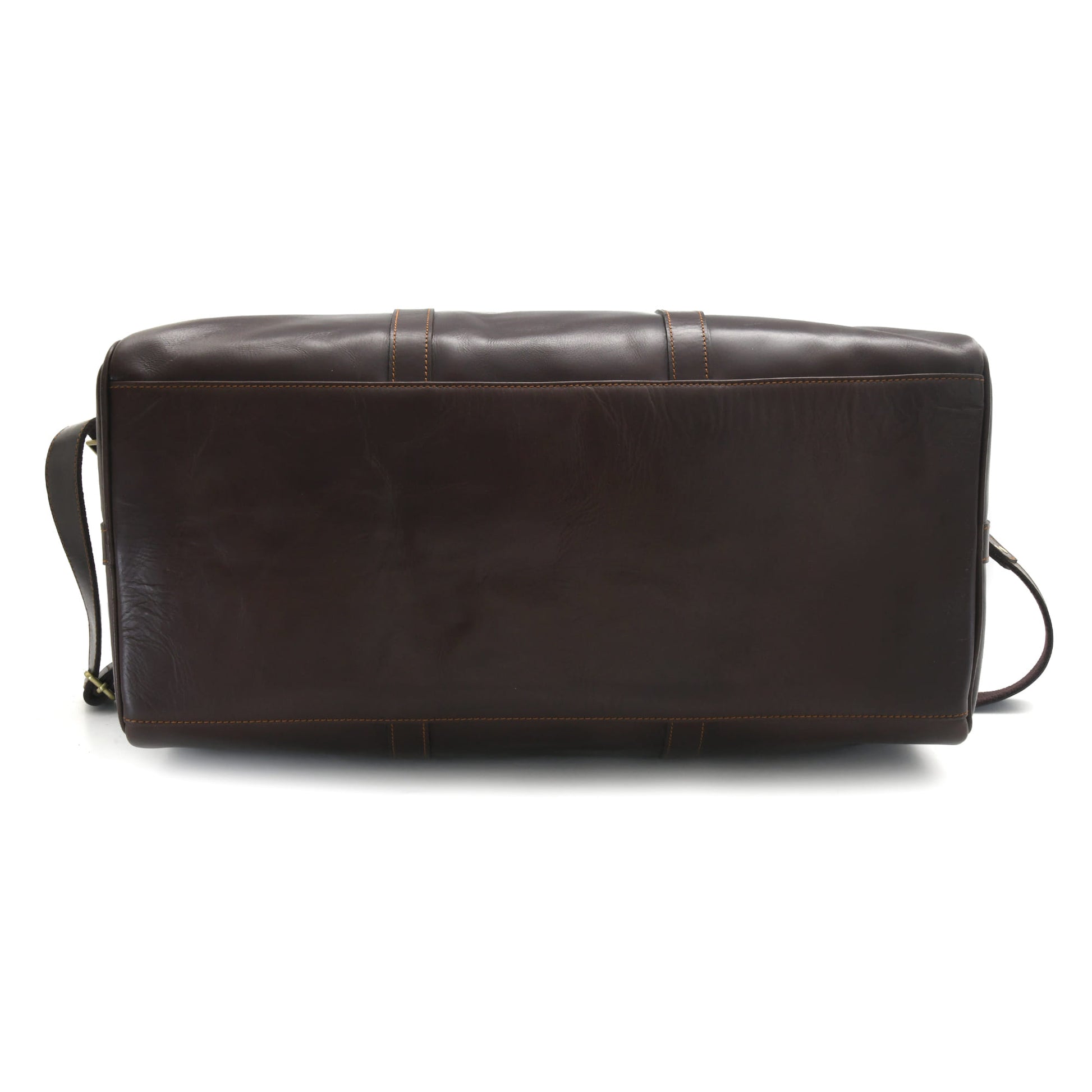 Style n Craft 392101 Duffle Bag in Full Grain Dark Brown Leather - Bottom View