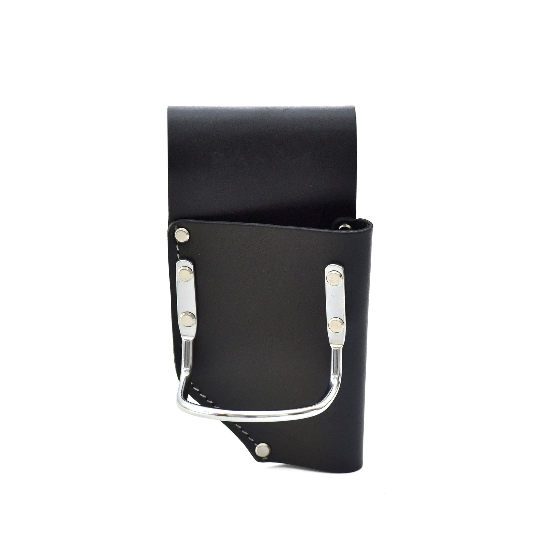 Style n Craft's 75450 - Pliers and Hammer Holder in Heavy Full Grain Leather in Black - Front View