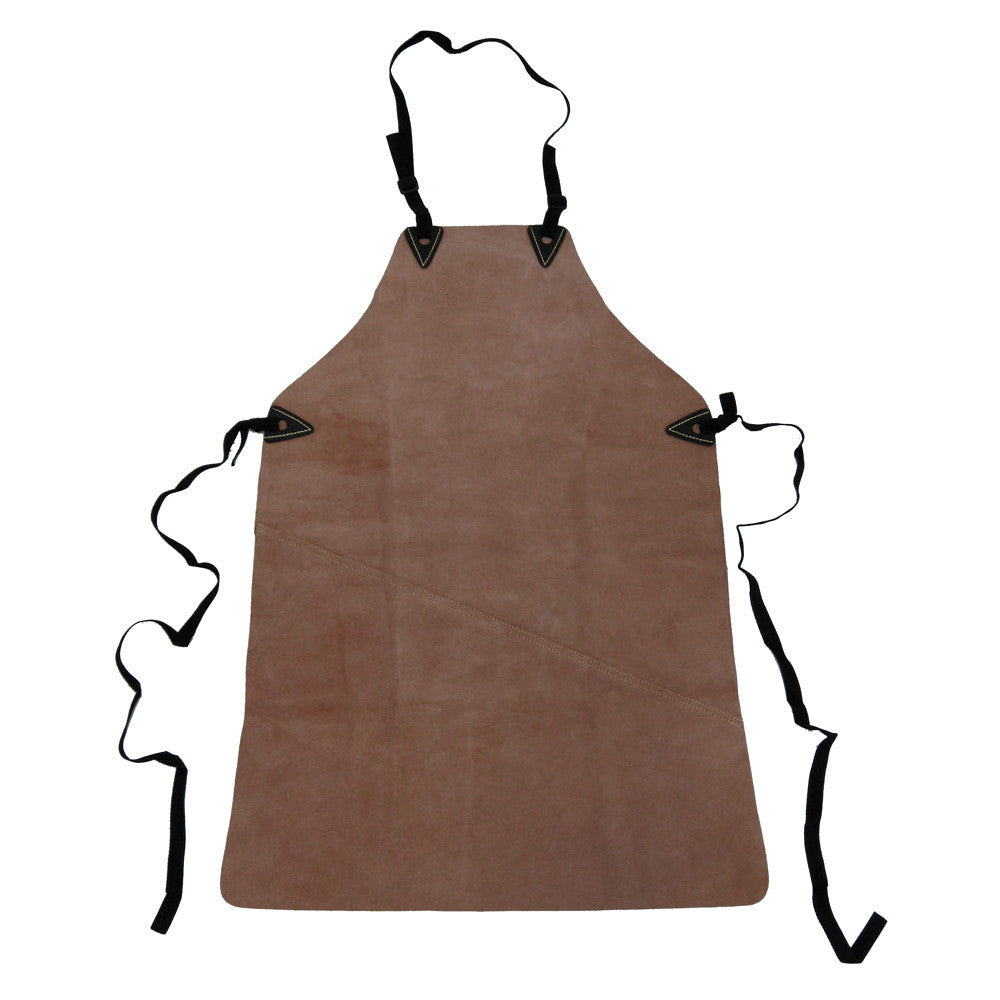 Style n Craft 81201 - Welder's Apron in Heavy Duty Suede Leather - Front View