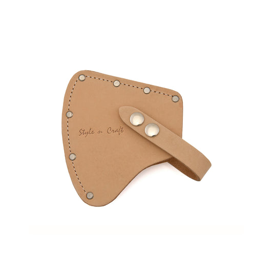Style n Craft 94027 - Camper's Axe Sheath / Axe Cover in Heavy Top Grain Leather in Natural Color