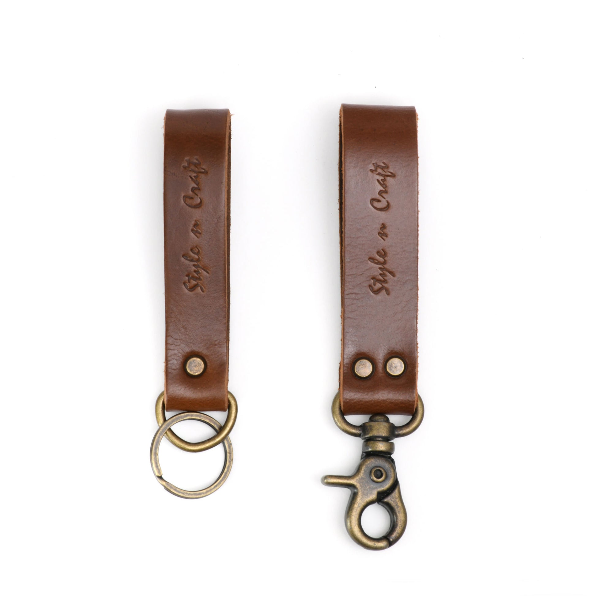 Snap Loop &Key Ring Combination in Heavy Full Grain Leather Snap Loop &Key Ring Combination in Heavy Full Grain Leather